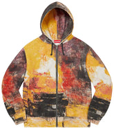 Supreme Fire Zip Up Hooded Sweatshirt Multicolor
