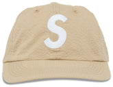 Supreme Seersucker S Logo 6-Panel 'Tan'