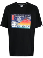 AAPE BY A BATHING APE BLACK SUNSET BLACK MULTI COLOR TEE