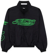 Sp5der Black Script Warm Up Jacket