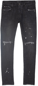 Purple Brand Black Overspray Jeans