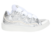 LANVIN CURB METALLIC EFFECT SNEAKERS