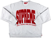 Supreme Cities Arc Crewneck 'Ash Grey'