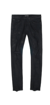 Purple Brand Black Oil Spill Jeans