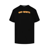 Off White Gold Metal Arrow Tee Shirt Black