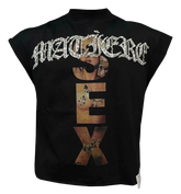 MADONNA CUTOFF T-SHIRT 'BLACK'