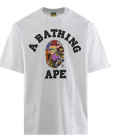 Bape College Relaxed Tee White