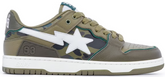 A Bathing Ape Sk8 Sta Olive Drab Green Camo USED