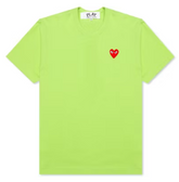 Comme des Garcons PLAY Play Pastelle Red Emblem T-shirt Green