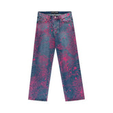 Sp5der Indigo All Web Print Jeans