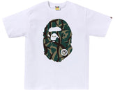 BAPE Trial Camo Big Ape Head Tee
White/Green
