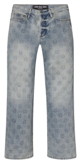 LOST SHDWS Embossed Logo Denim Pant (BLUE)