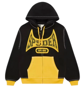 Sp5der T&F Zip Hoodie Black&Yellow