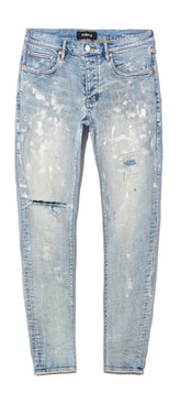 Purple Jeans P001 Light Indigo Paint Blowout
