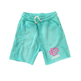 Chaser Button Down Cotton Shorts ‘Light Blue’