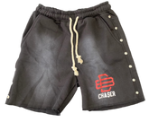 Chaser Button Down Cotton Shorts ‘Black’