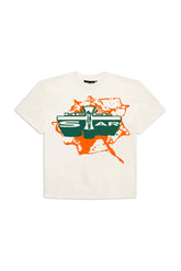HELLSTAR Jesus T-Shirt White/Orange