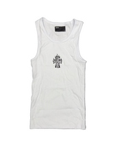 HMDD Flame Cross Tank Top White