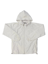 Chaser Windbreaker Removable Hood White / White Zip Up Jacket