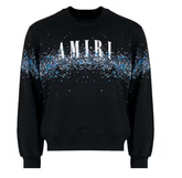 AMIRI Crystal Splash Logo Sweatshirt Black/Blue