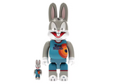 Bearbrick x Space Jam: A New Legacy Rabbrick Bugs Bunny 100% & 400% Set Grey