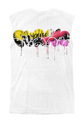 Purple Brand Sleeveless Brilliant White