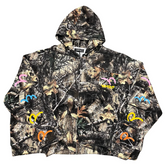 HAPPY MEMORIES DON'T DIE HMDD 'CAMO' POCKET ZIP UP HOODIE