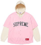 Supreme x Chicago White Sox Hooded Jersey 'Light Pink'