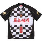 Checkerboard Soccer Jersey Black