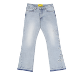 Godspeed OG Logo Stitched Flared Jeans Blue