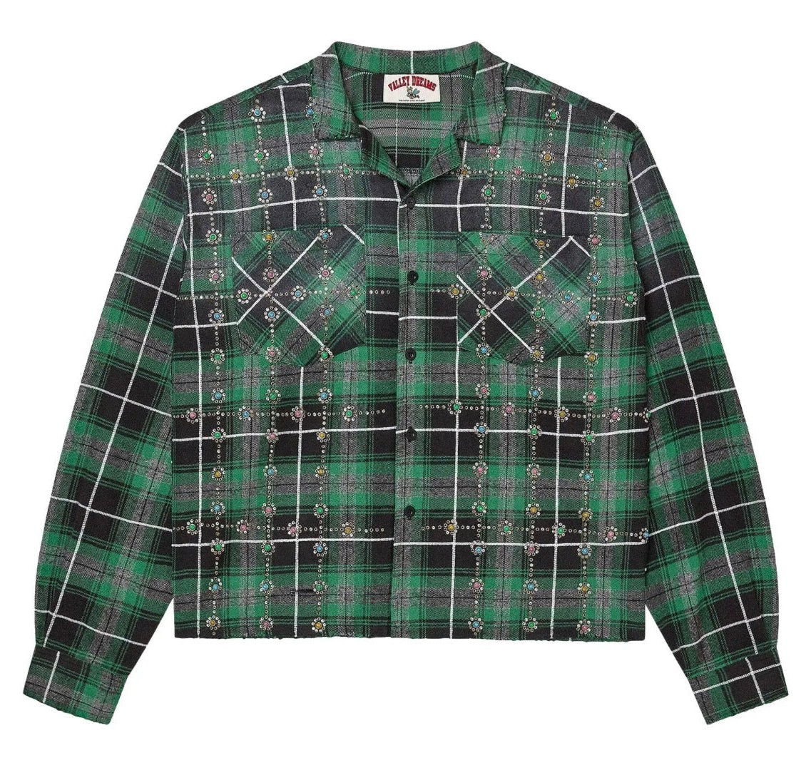 Vale Forever Grinch Gems Flannel 'Green'