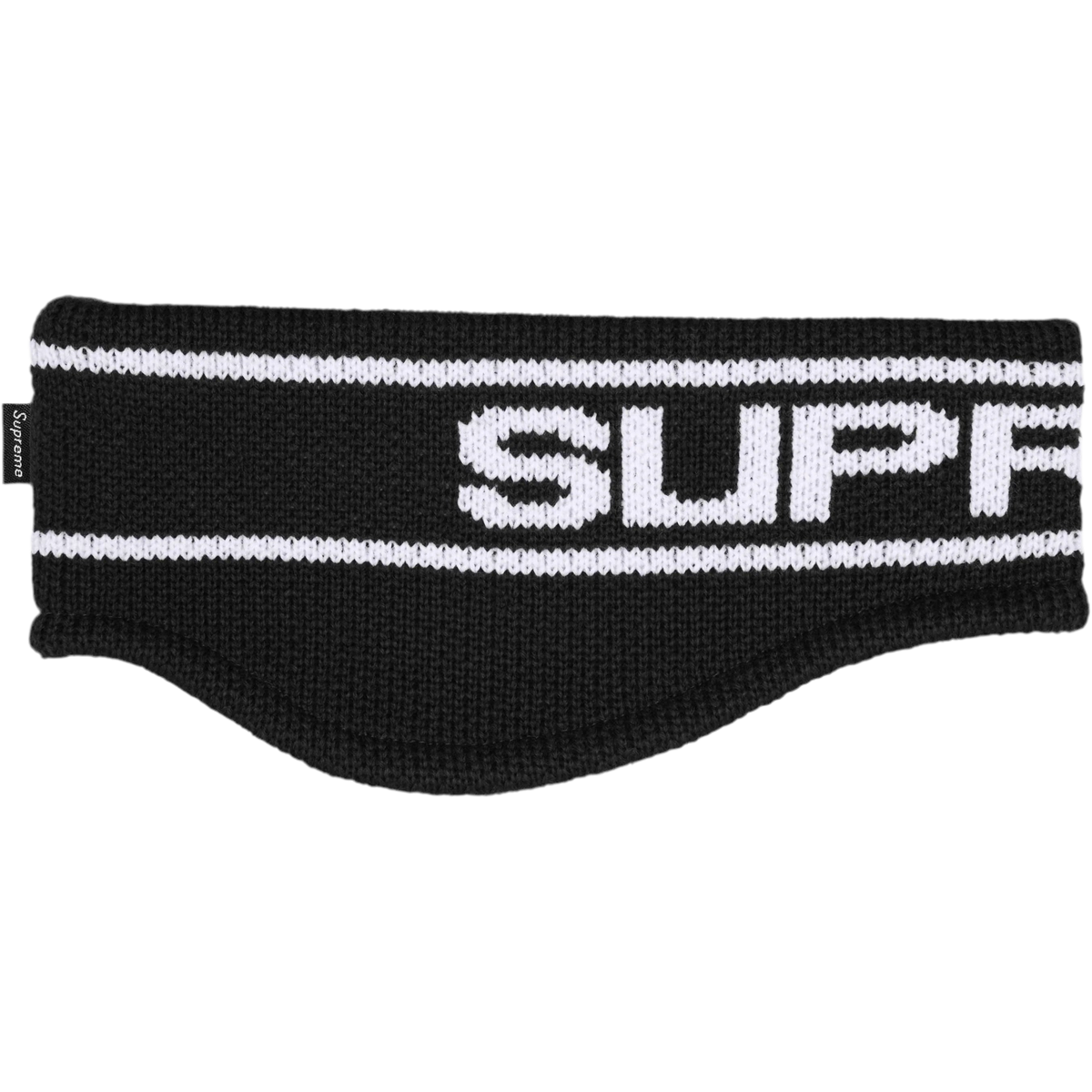 Supreme Logo Headband Black