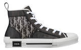 Dior High Top Black and White Dior Oblique Canvas