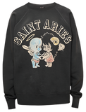 Saint Michael ARIES CREWNECK SWEATSHIRT BLACK
