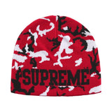 Supreme Reversible Camo Beanie red