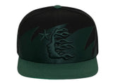 Hellstar Shark Teeth Snapback Black and Green