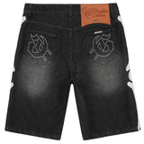 Femur Denim Shorts Black