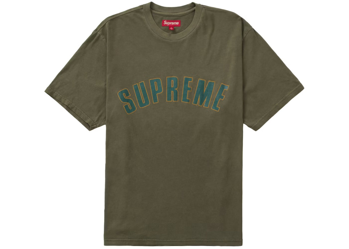 Supreme Cracked Arc Olive Tee