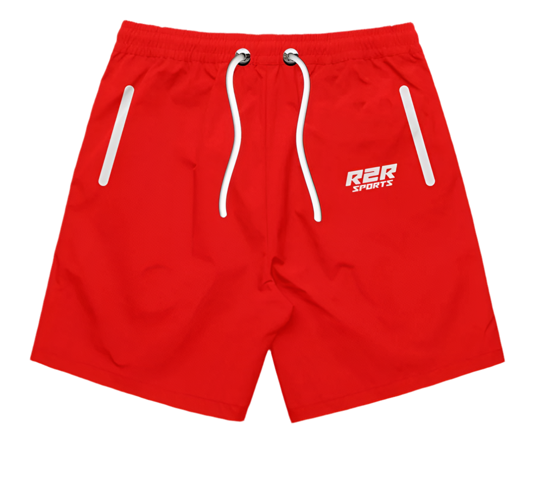 Road2Richess R2R Windbreaker Shorts(red)