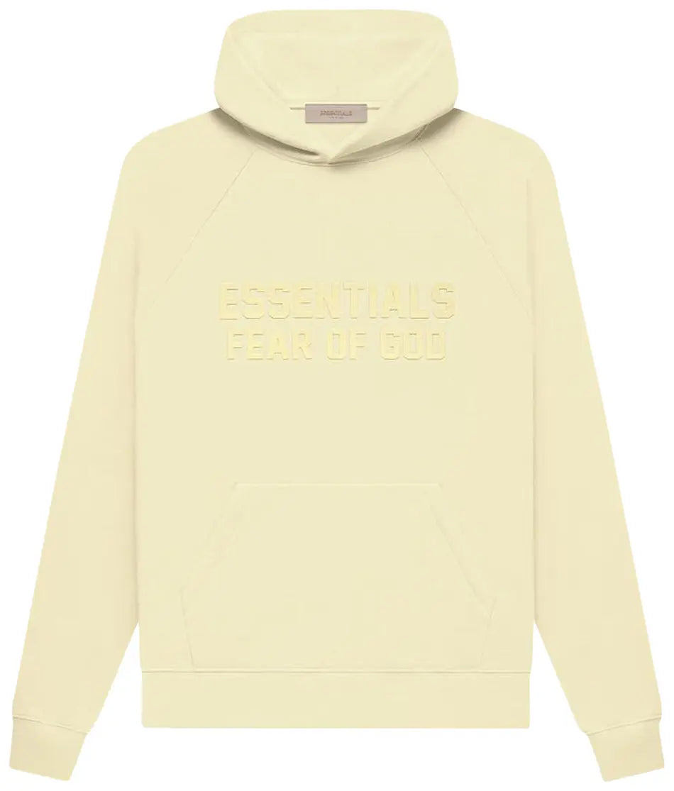Fear of God ESSENTIALS Yellow Raglan Hoodie