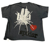 Sp5der Vintage Souvenir Rhinestone Tee Multi Black