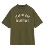 Fear of God Essentials Jersey Crewneck Tee (Military)