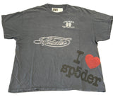 Sp5der Vintage Souvenir Rhinestone Tee Multi Black