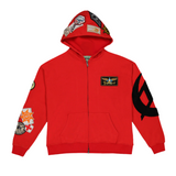 Godspeed Squadron ZipUp Hoodie Red