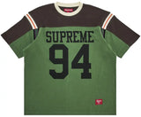 Supreme Split Short Sleeve Football Top Shirt Green