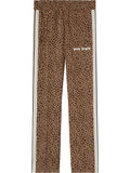 Palm Angels leopard print jacquard track pants