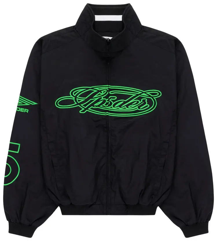 Sp5der Black Script Warm Up Jacket