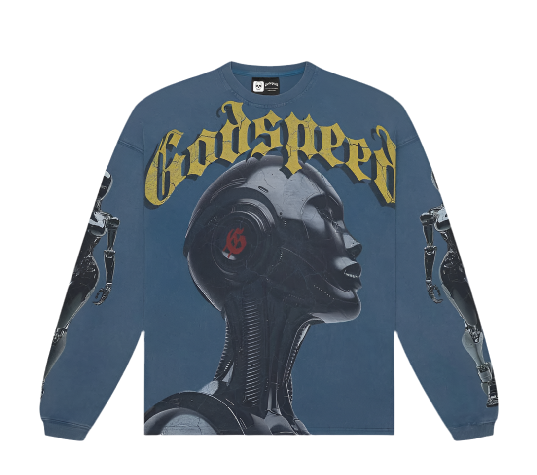 Alexa Long Sleeve Shirt (True Blue wash)