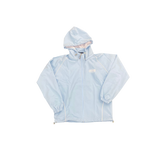 Chaser Windbreaker Removable Hood Baby Blue / White Zip Up Jacket