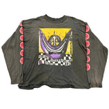 HMDD Smiley Long Sleeve Tee Shirt Black